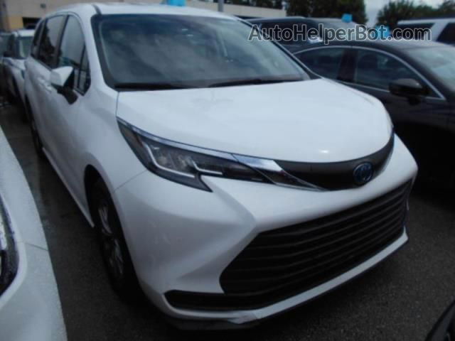 2022 Toyota Sienna Le White vin: 5TDKRKECXNS077055