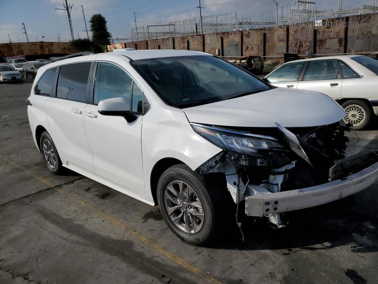 2022 Toyota Sienna Le White vin: 5TDKRKECXNS107428