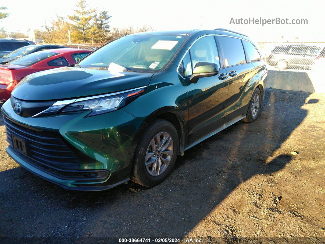 2022 Toyota Sienna Le Зеленый vin: 5TDKSKFC2NS047499