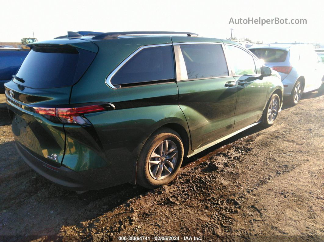 2022 Toyota Sienna Le Green vin: 5TDKSKFC2NS047499