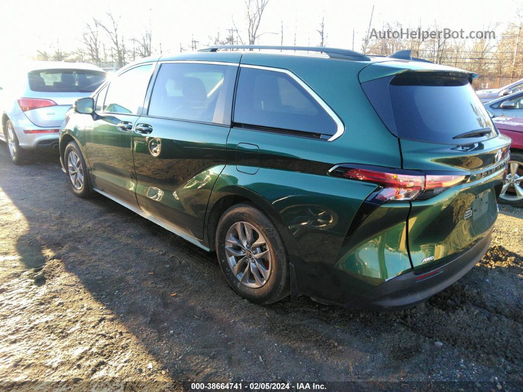 2022 Toyota Sienna Le Зеленый vin: 5TDKSKFC2NS047499