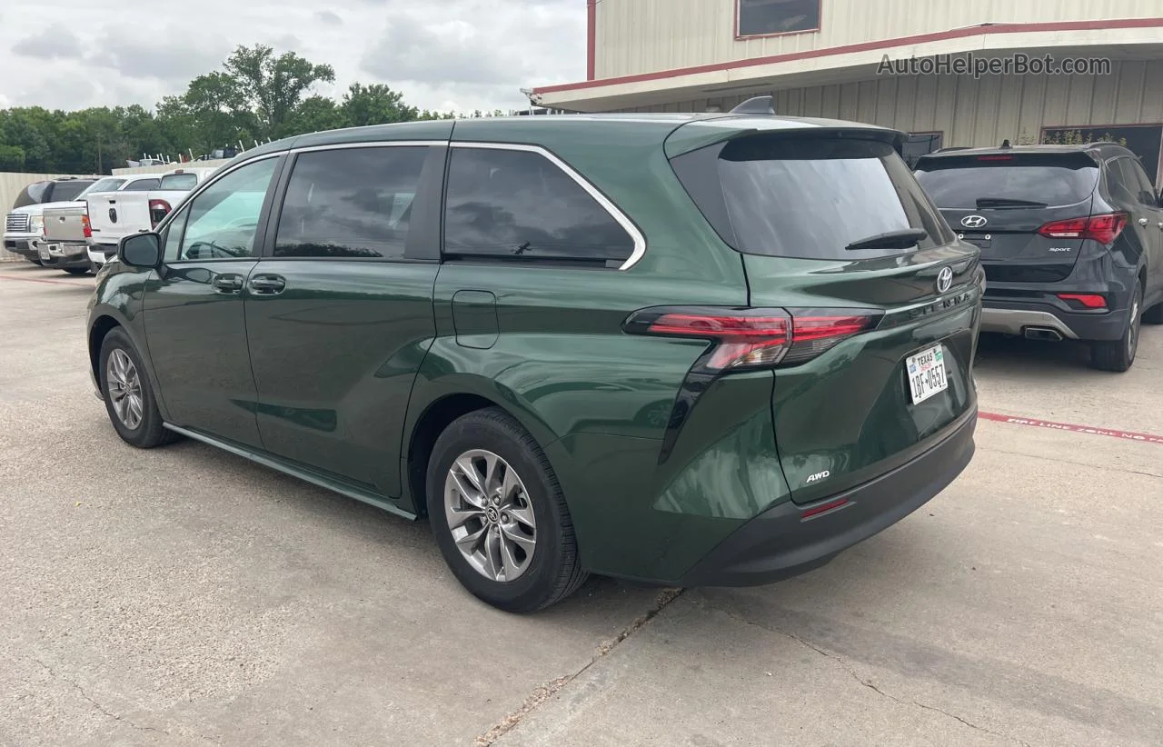 2022 Toyota Sienna Le Green vin: 5TDKSKFC3NS062254