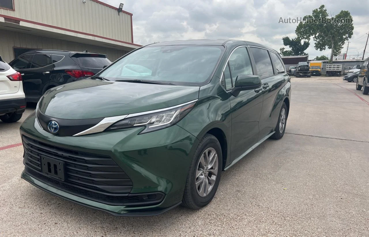 2022 Toyota Sienna Le Green vin: 5TDKSKFC3NS062254