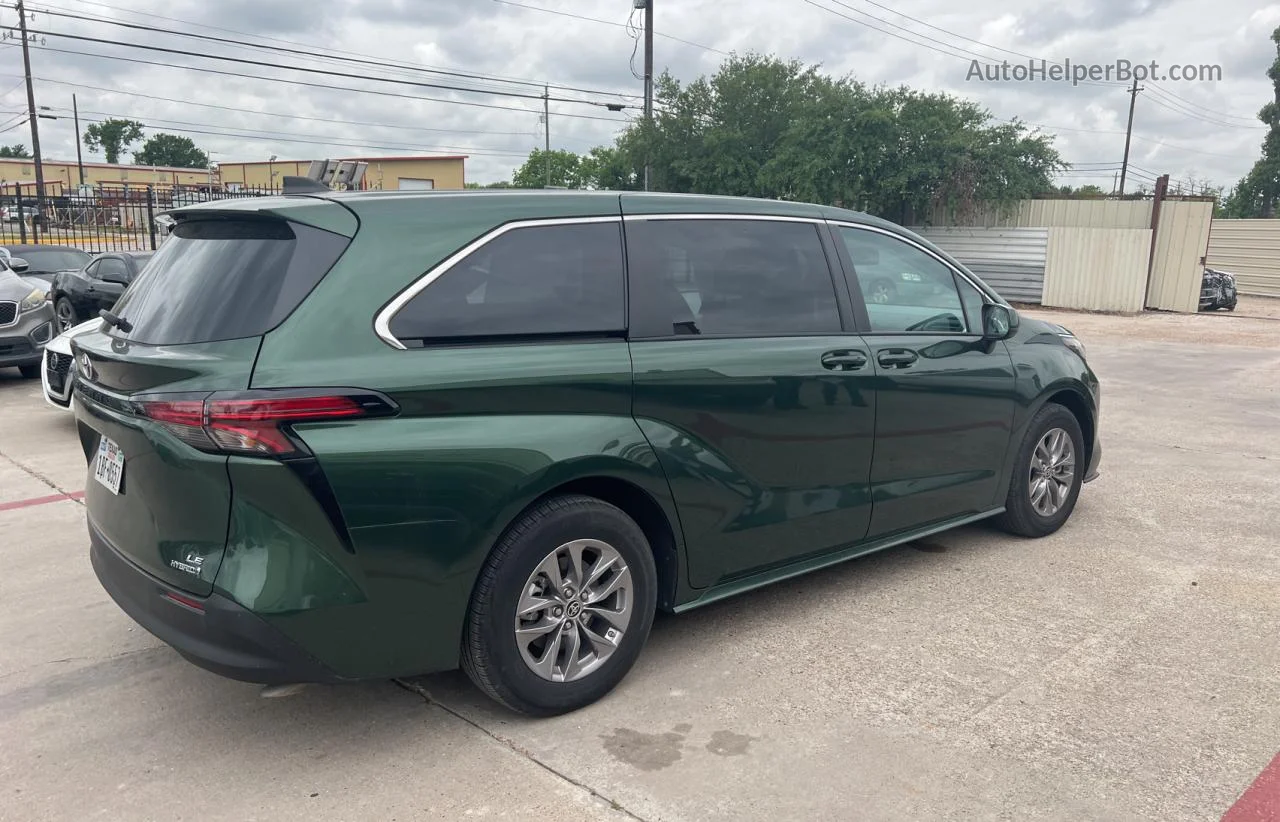 2022 Toyota Sienna Le Green vin: 5TDKSKFC3NS062254