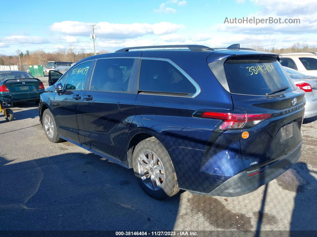 2022 Toyota Sienna Le Dark Blue vin: 5TDKSKFC4NS049707