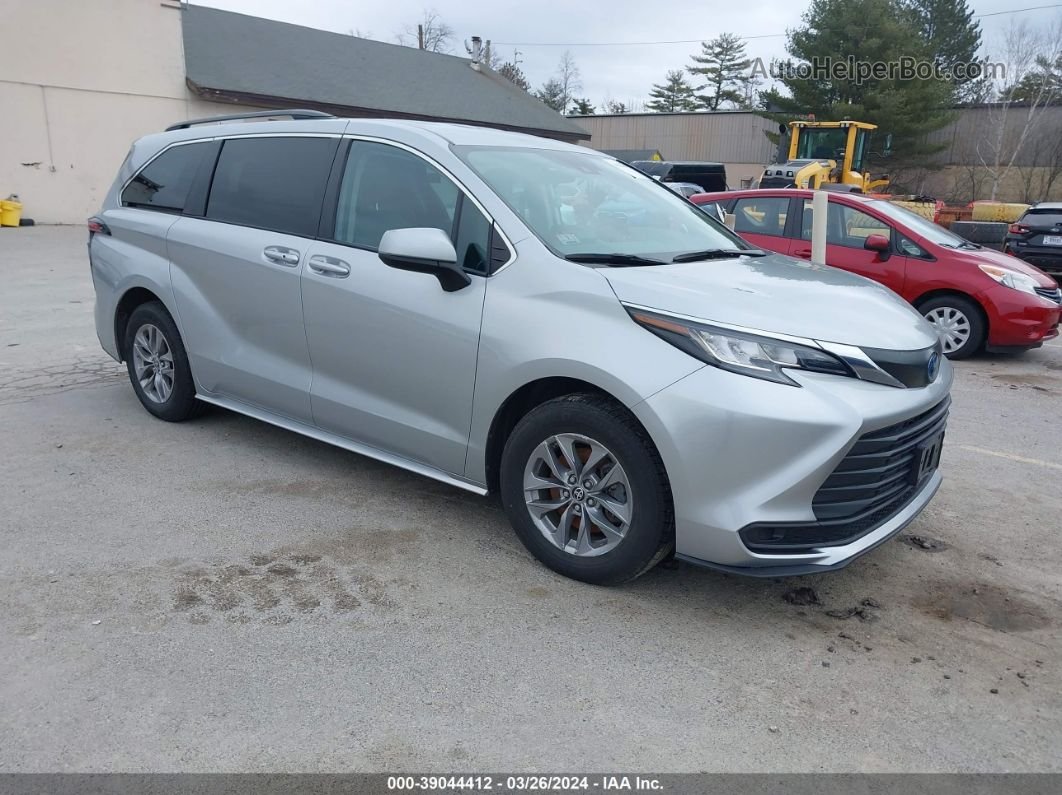 2022 Toyota Sienna Le Серебряный vin: 5TDKSKFC9NS046382