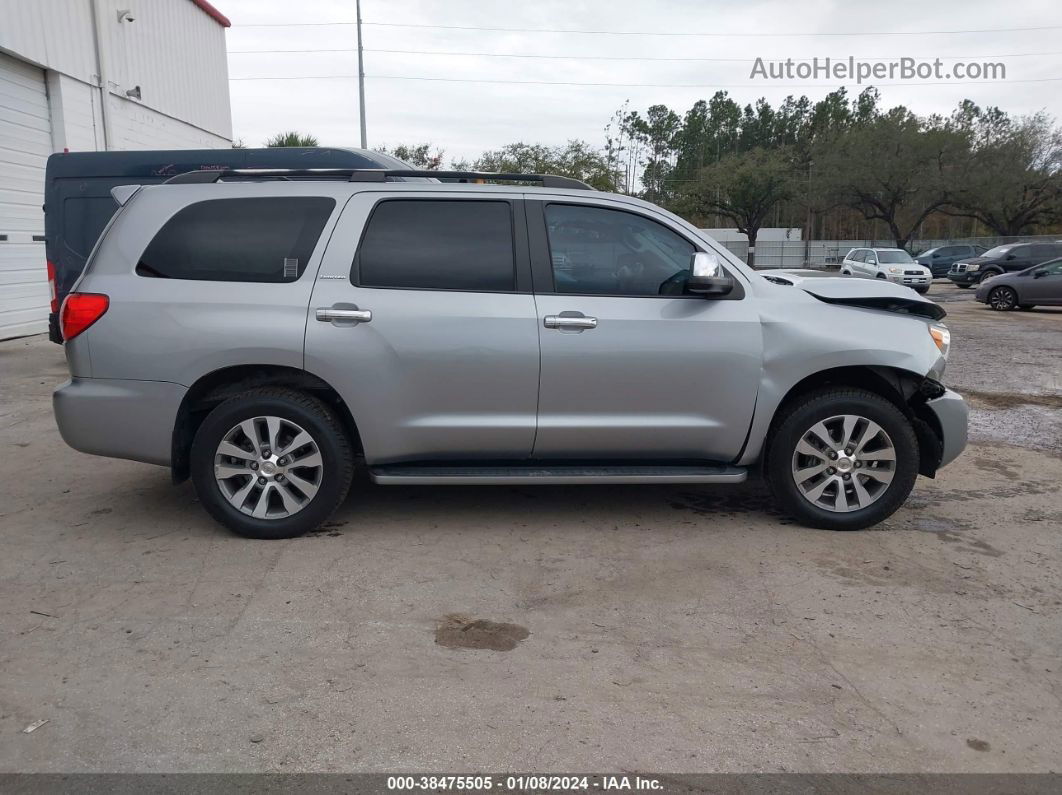 2017 Toyota Sequoia Limited Silver vin: 5TDKY5G10HS068398