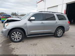 2017 Toyota Sequoia Limited Silver vin: 5TDKY5G10HS068398