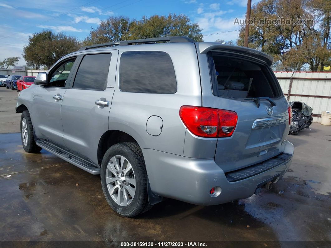 2016 Toyota Sequoia Limited 5.7l V8 Silver vin: 5TDKY5G11GS064746