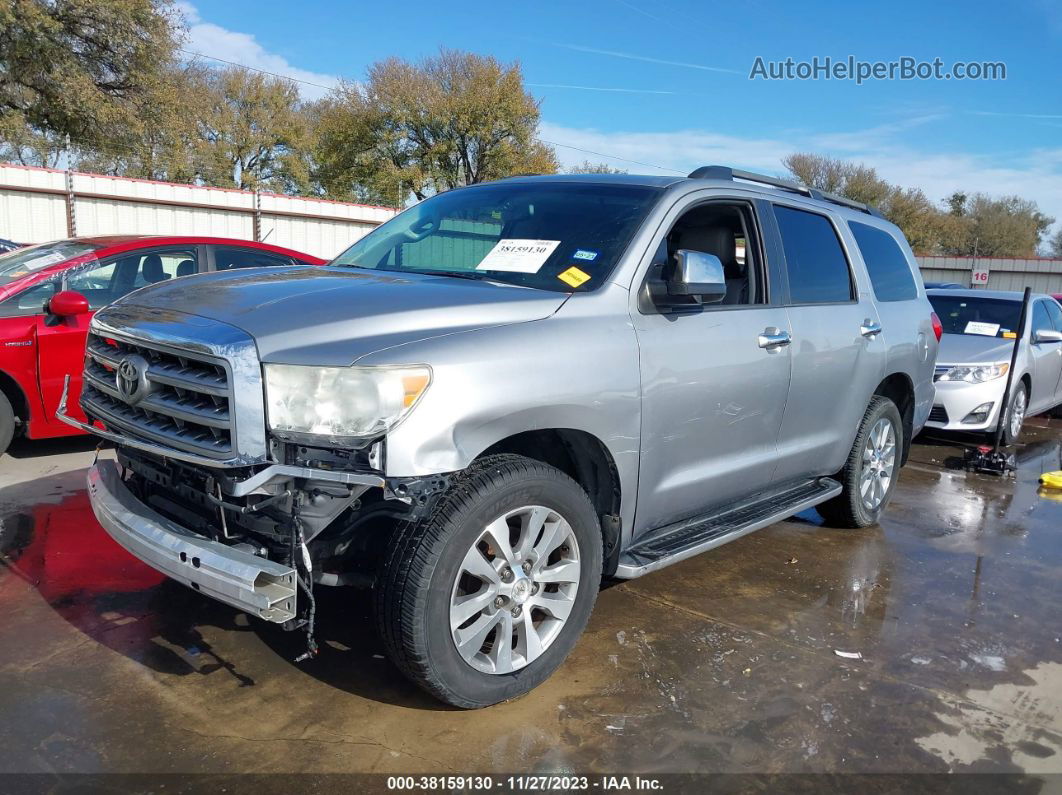 2016 Toyota Sequoia Limited 5.7l V8 Silver vin: 5TDKY5G11GS064746