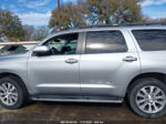 2016 Toyota Sequoia Limited 5.7l V8 Silver vin: 5TDKY5G11GS064746