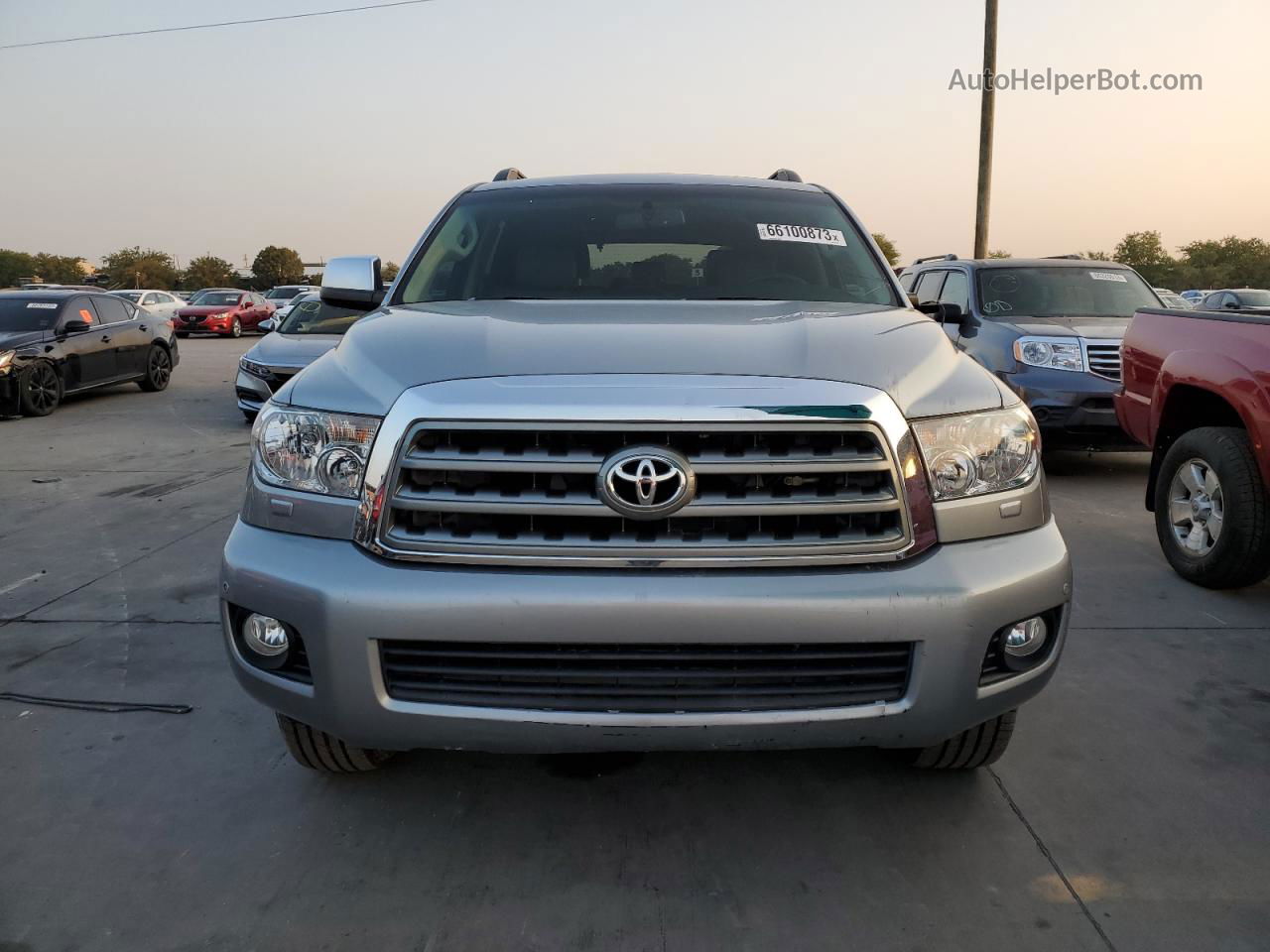 2017 Toyota Sequoia Limited Silver vin: 5TDKY5G12HS068936