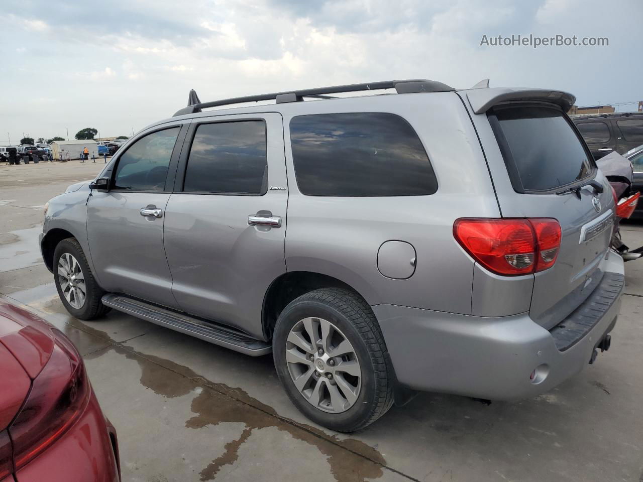 2017 Toyota Sequoia Limited Silver vin: 5TDKY5G12HS068936