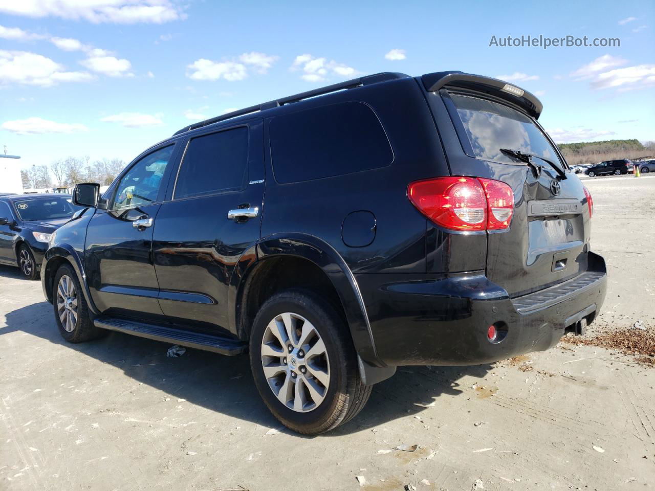 2016 Toyota Sequoia Limited Black vin: 5TDKY5G13GS063646