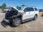 2017 Toyota Sequoia Limited White vin: 5TDKY5G14HS068033