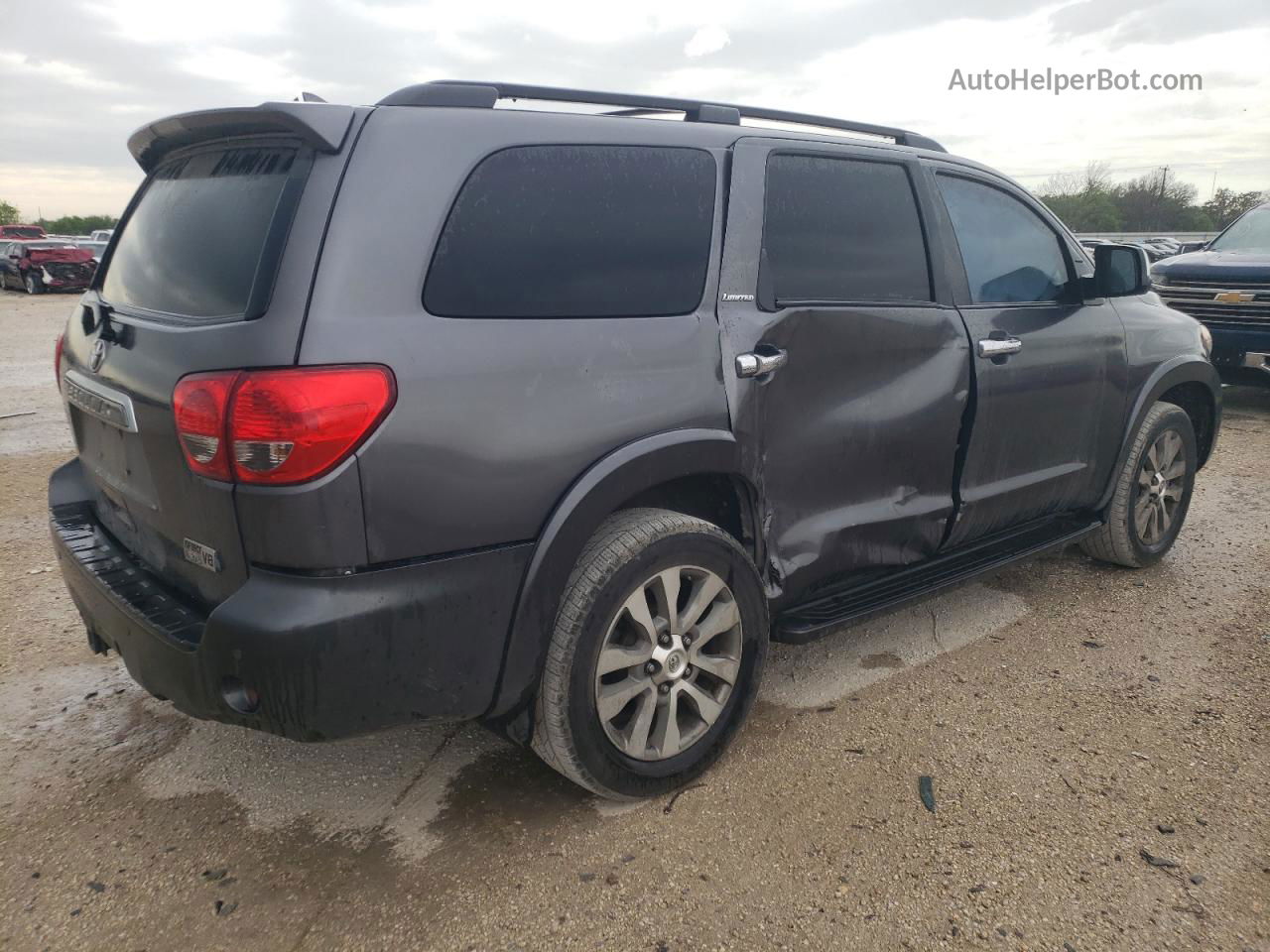 2016 Toyota Sequoia Limited Gray vin: 5TDKY5G15GS066225