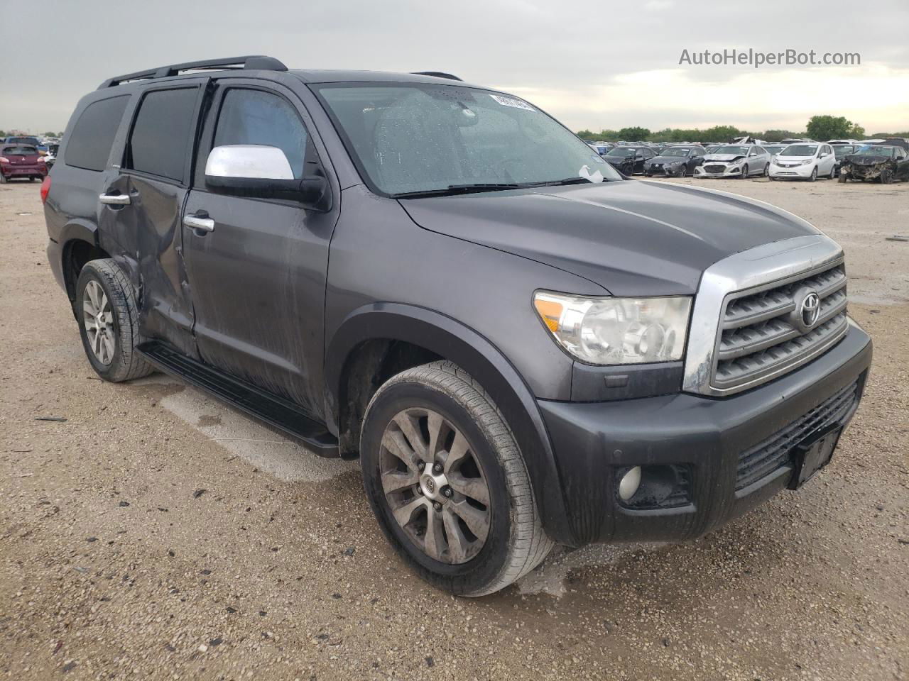 2016 Toyota Sequoia Limited Gray vin: 5TDKY5G15GS066225