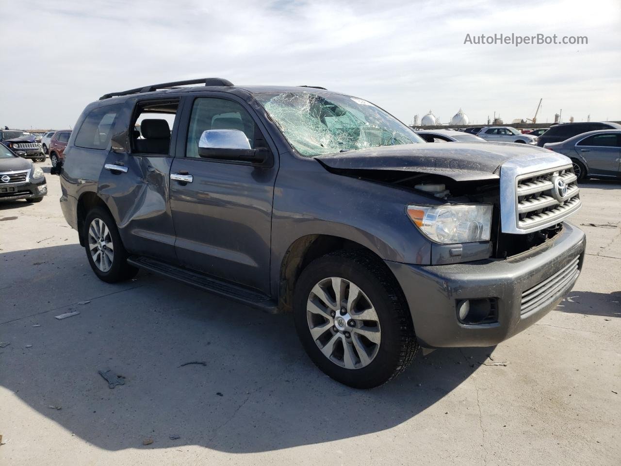 2016 Toyota Sequoia Limited Gray vin: 5TDKY5G16GS066301