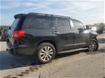 2017 Toyota Sequoia Limited Black vin: 5TDKY5G18HS068360