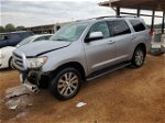 2016 Toyota Sequoia Limited Silver vin: 5TDKY5G19GS062680