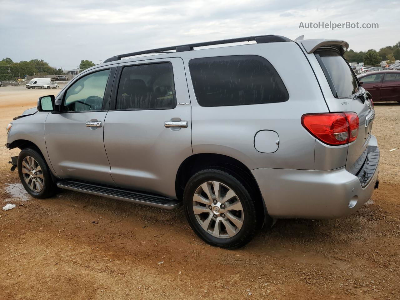 2016 Toyota Sequoia Limited Silver vin: 5TDKY5G19GS062680