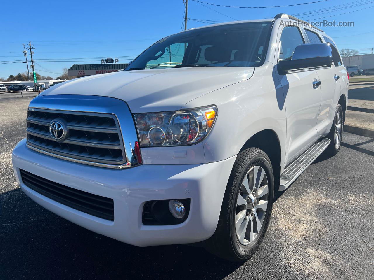 2016 Toyota Sequoia Limited White vin: 5TDKY5G19GS064784