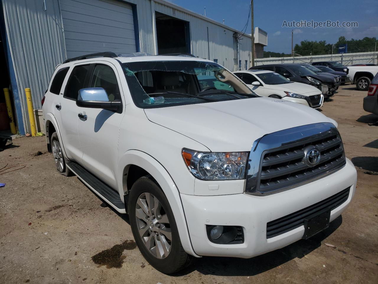 2016 Toyota Sequoia Limited Белый vin: 5TDKY5G1XGS061196