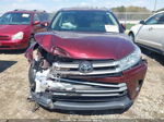 2019 Toyota Highlander Xle Red vin: 5TDKZRFH0KS290806