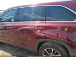 2019 Toyota Highlander Xle Red vin: 5TDKZRFH0KS290806
