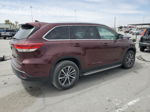 2019 Toyota Highlander Se Burgundy vin: 5TDKZRFH0KS335369