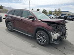 2019 Toyota Highlander Se Бордовый vin: 5TDKZRFH0KS335369