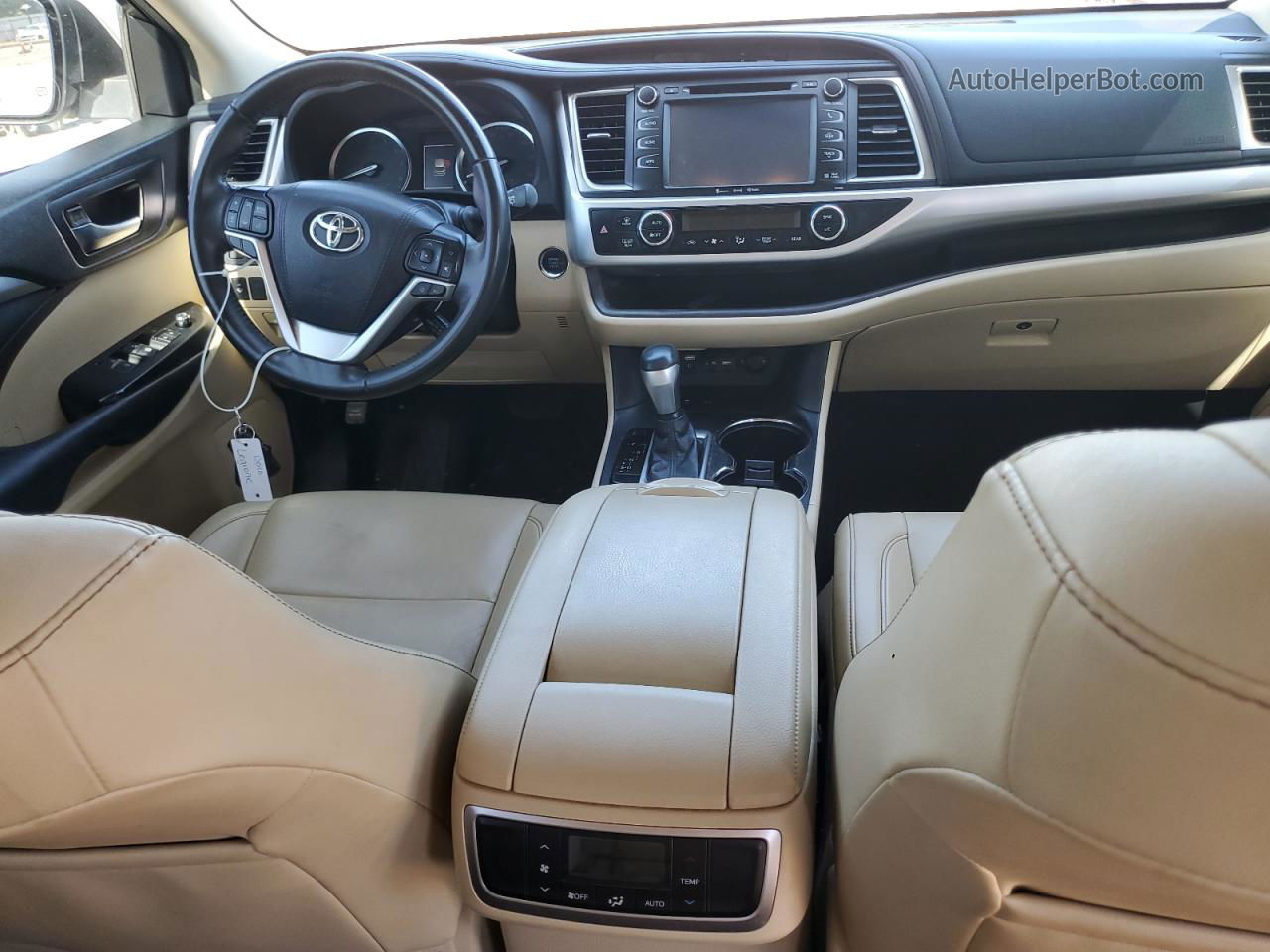 2019 Toyota Highlander Se Белый vin: 5TDKZRFH1KS559105