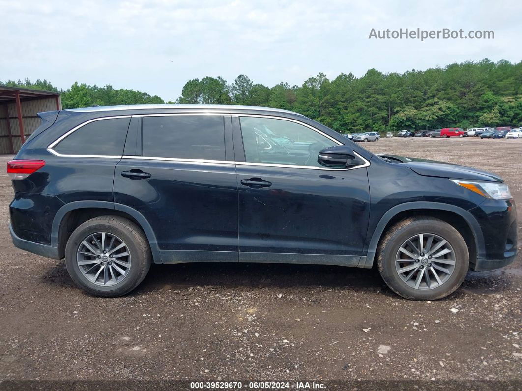 2019 Toyota Highlander Xle Black vin: 5TDKZRFH2KS558559