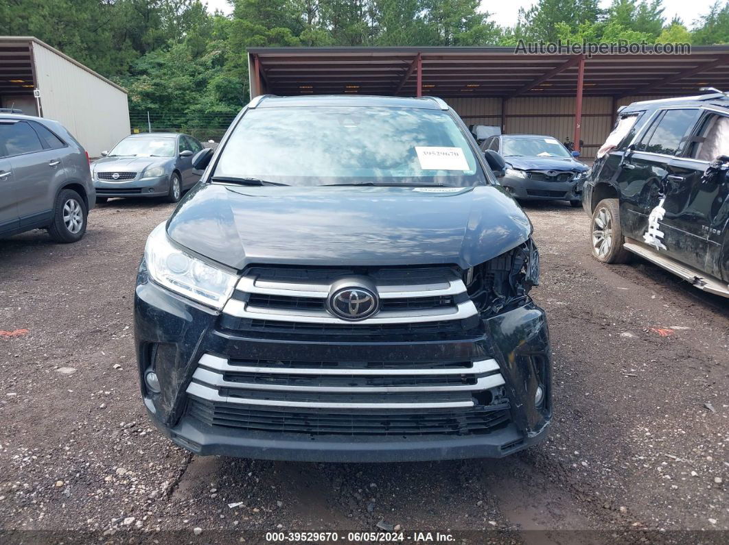 2019 Toyota Highlander Xle Black vin: 5TDKZRFH2KS558559