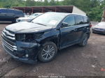 2019 Toyota Highlander Xle Black vin: 5TDKZRFH2KS558559