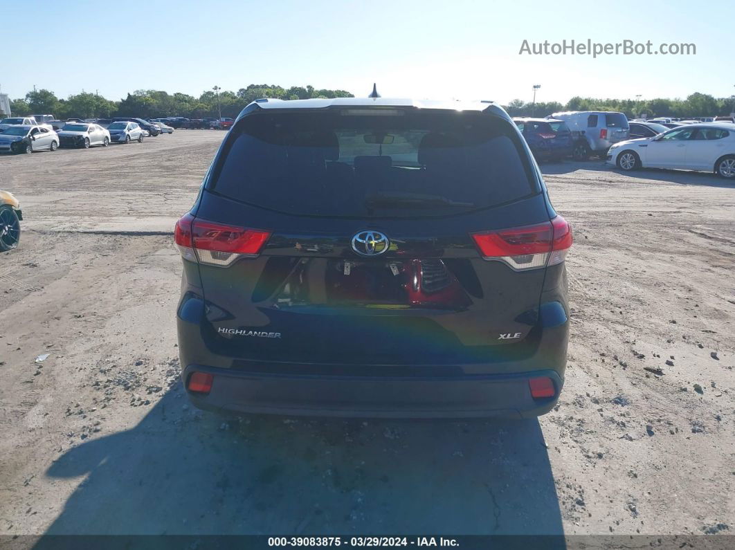 2019 Toyota Highlander Xle Черный vin: 5TDKZRFH4KS308353