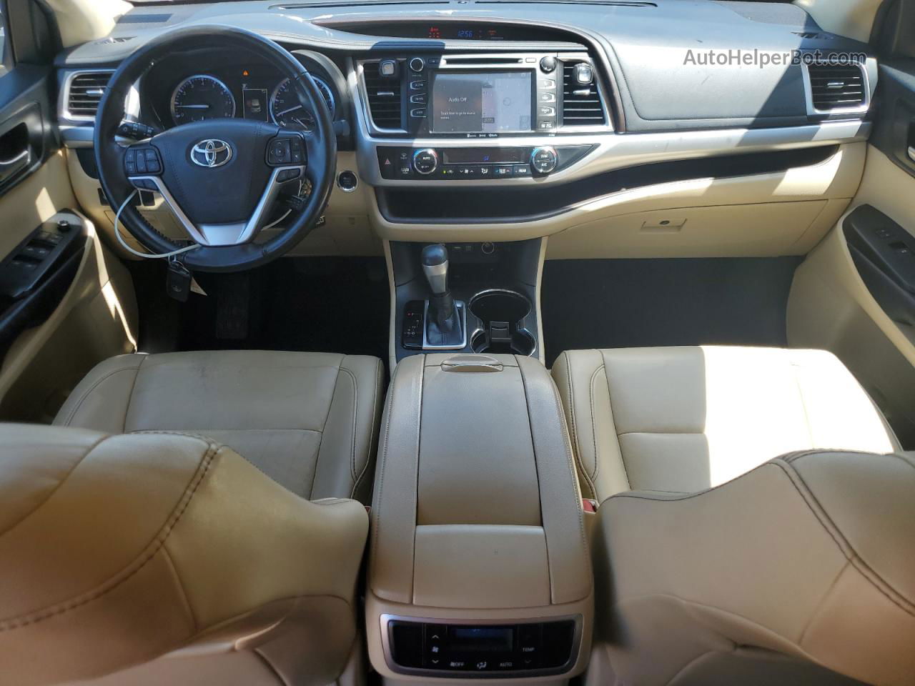 2019 Toyota Highlander Se Коричневый vin: 5TDKZRFH6KS331410