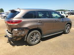 2019 Toyota Highlander Se Brown vin: 5TDKZRFH6KS331410