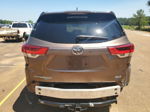 2019 Toyota Highlander Se Коричневый vin: 5TDKZRFH6KS331410