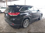 2019 Toyota Highlander Xle Black vin: 5TDKZRFH8KS560266