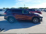 2019 Toyota Highlander Se/xle Maroon vin: 5TDKZRFH9KS303973