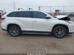 2019 Toyota Highlander Xle White vin: 5TDKZRFH9KS330235