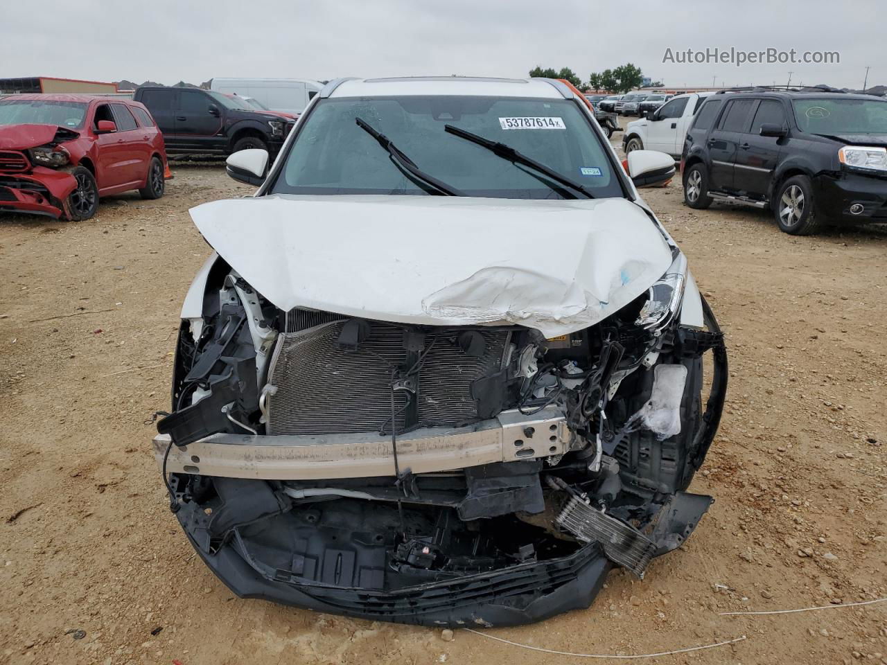 2019 Toyota Highlander Se White vin: 5TDKZRFHXKS339090