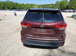 2019 Toyota Highlander Se Burgundy vin: 5TDKZRFHXKS339431