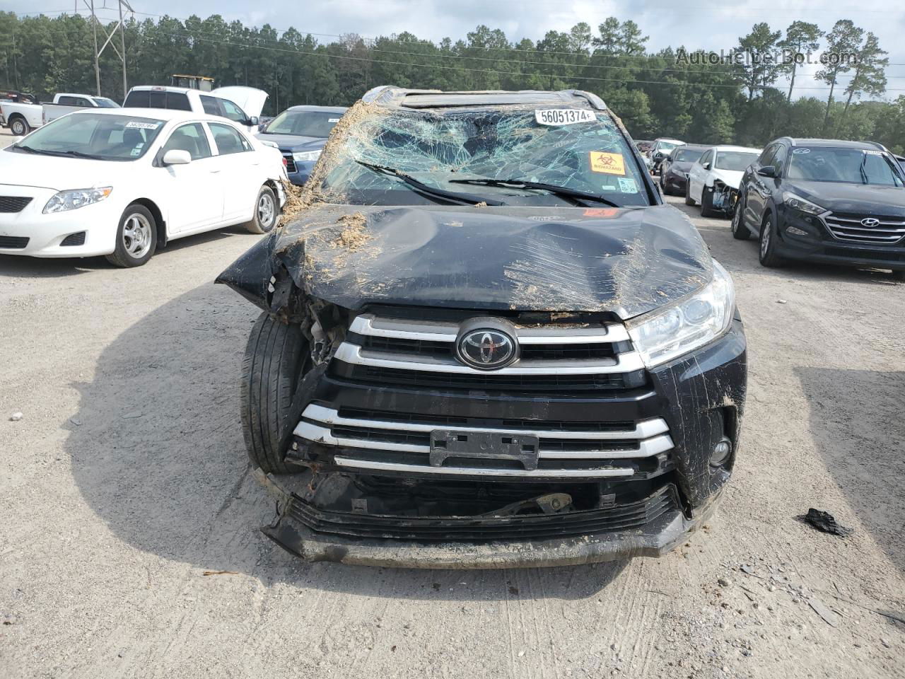 2019 Toyota Highlander Se Black vin: 5TDKZRFHXKS556381