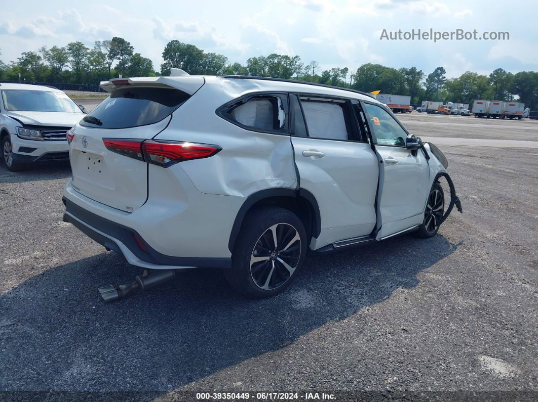 2021 Toyota Highlander Xse White vin: 5TDLZRAH0MS076963