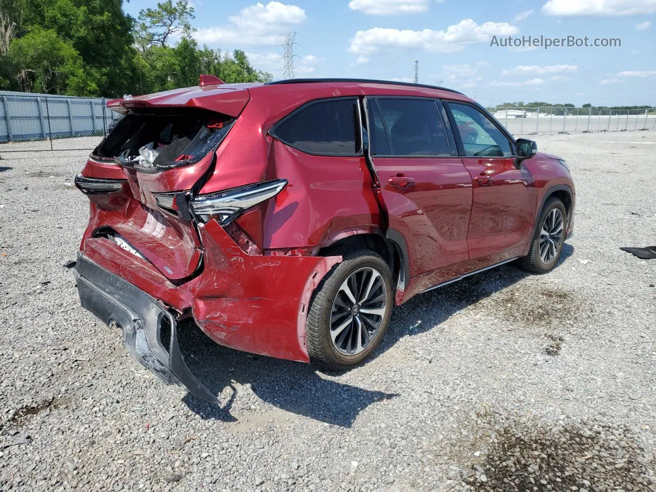 2021 Toyota Highlander Xse Red vin: 5TDLZRAH3MS087200