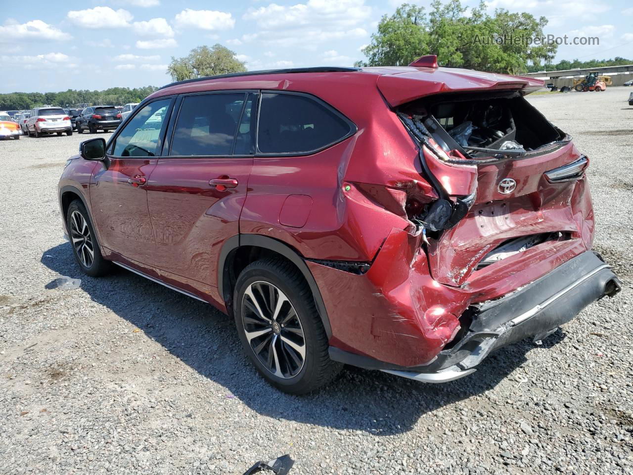 2021 Toyota Highlander Xse Red vin: 5TDLZRAH3MS087200