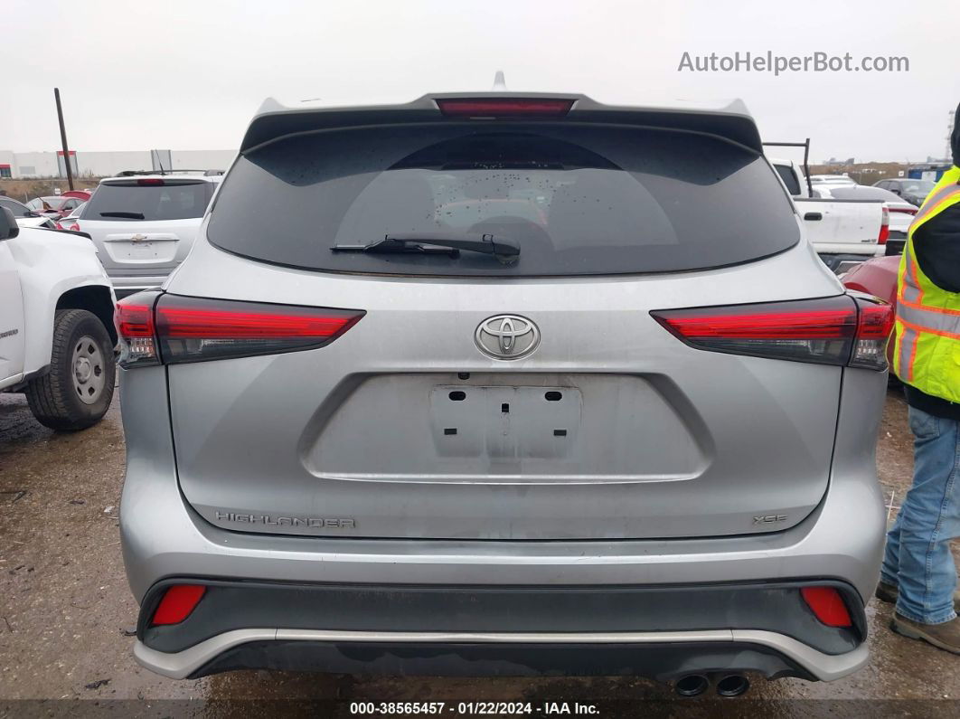 2021 Toyota Highlander Xse Серебряный vin: 5TDLZRAH3MS088007