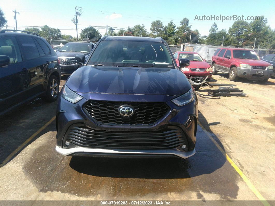 2021 Toyota Highlander Xse Dark Blue vin: 5TDLZRAH8MS044083